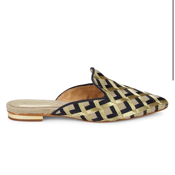 SCHUTZ ROSE CANVAS MULES - Picture 2 of 11